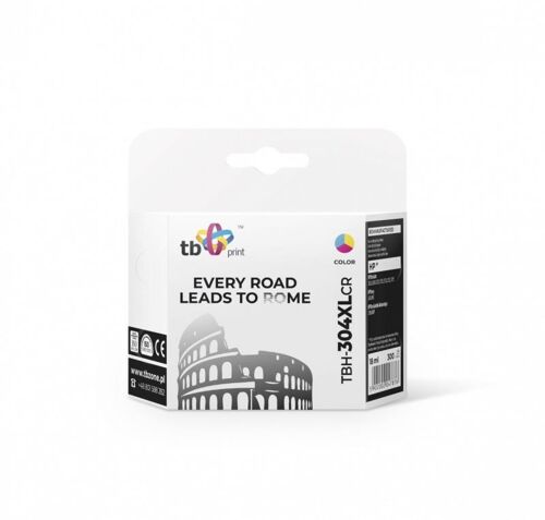 Ink for HP DJ 3700 TBH-304XLCR BK reman.