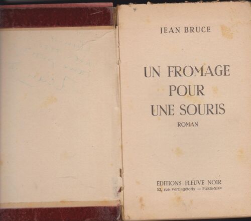 Un Fromage Pour Une Souris Fleuve Noir 1952