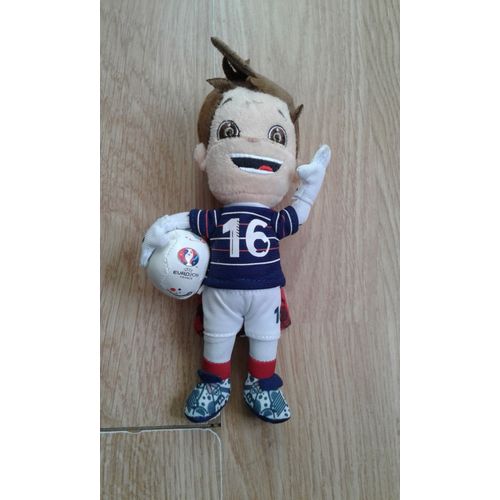 Peluche Mascotte Euro 2016 Avec Porte-Clé - 20,5 Cm