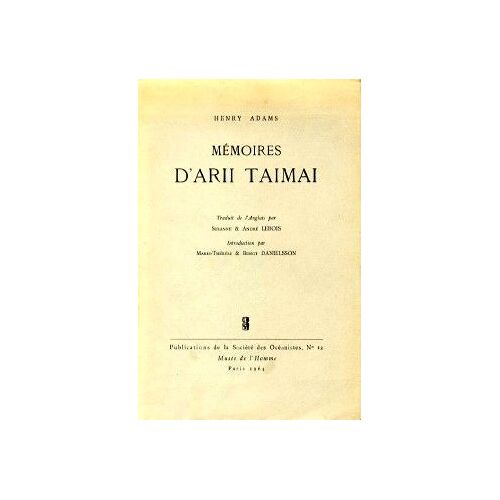 Mémoires D'arii Taimai