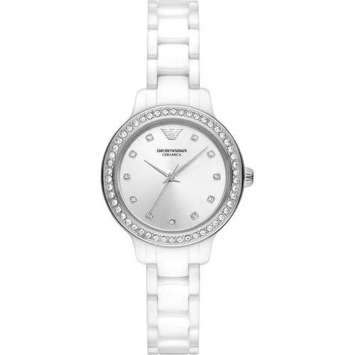 Montre Femme Emporio Armani Ar70013 En Céramique Blanche - 32mm - 5 Atm