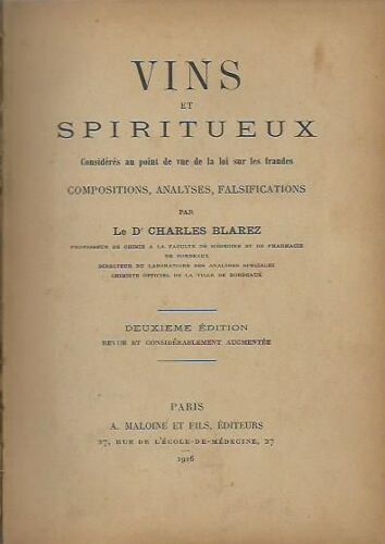 Vins Et Spiritueux