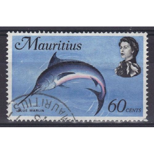 Maurice 1969 Colonie Britannique : Faune Marine : Marlin Bleu - Timbre Oblitéré