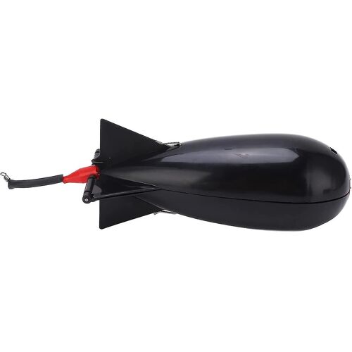 Pêche Bomb Appât, Pêche Lanceur Carpe Grande Bombe Flotteur Leurre Appât Pellet Pêche Feeder Pêche Tackle Outil De Nidification (2pcs, Noir) -Z