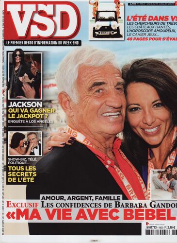 Vsd / 08-07-2009 N°1663 : Michael Jackson (5p) - Sophie Marceau (2p) - Christian Bale (2p)