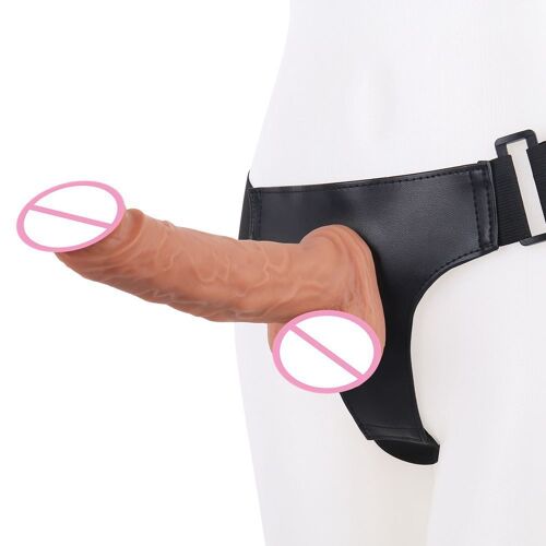 Godemiché À Sangle Pour Femmes, Pénis Réaliste, Jouet Sexuel À Sangle Réglable, Pour Couples Lesbiennes, Ventouse, Pantalon Énorme