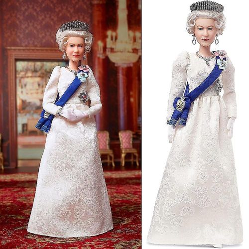 2024 Reine Elizabeth Ii Poupée Jouet Ornement Collection Commémorative Maison Décoration De Bureau