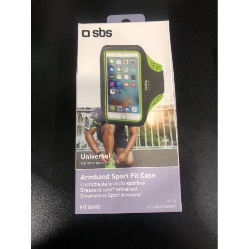 Sbs Gofit Size Xl - Brassard Pour Téléphone Portable - Polyuréthane, Néoprène - Jaune