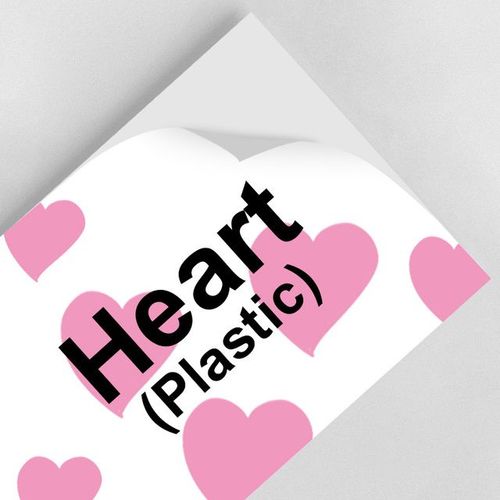 Autocollant en plastique pour imprimante d'étiquettes,compatible avec DYMO Letra,91201,91200,12267,18771,91202,91203,91204,91205,12mm x 4m - Type Plastic Heart
