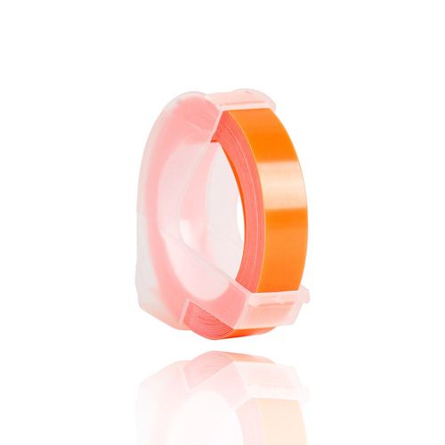 Ruban de gaufrage en plastique Dymo 3D,étiquette en PVC,DYMO 1610 12965 1880 1540 Motex E101,6mm,9mm,12mm,1 pièce - Type Fluorescent orange-9mm