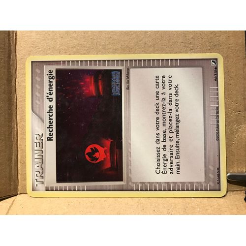 Trainer Recherche D¿Énergie 94 115 Holo, Avec Logo Ex Forces Cachées, Française Pokémon