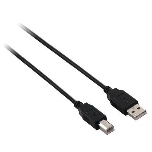 Câble Usb 2.0 A Mâle Vers Usb 2.0 B Mâle, Noir 2m 6.6ft