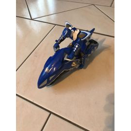 Figurine Power Rangers Bleu Et Sa Moto Santai Bandai 2003