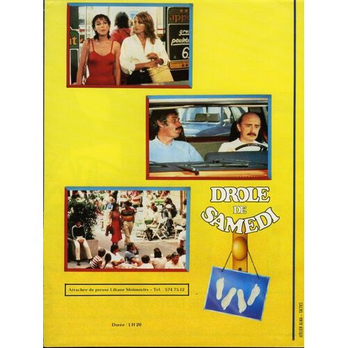 Drôle De Samedi, Synopsis Dépliant, De Bay Okan, Avec Francis Huster, Carole Laure, Jacques Villeret