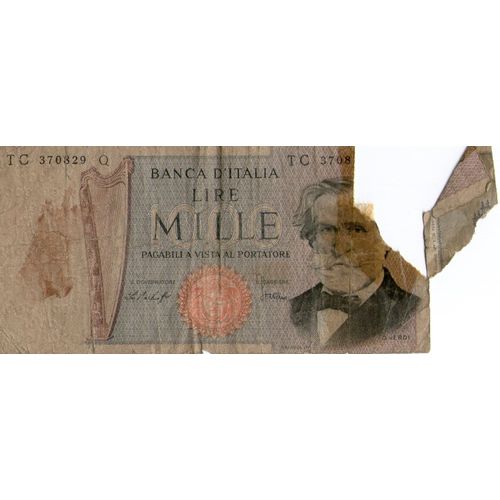 Billet De 1000 Lires 1977