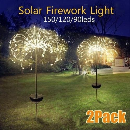 Lampe Solaire À 90 Ou 2020 Led En Forme De Globe Et De Pissenlit, Luminaire D'extérieur, Luminaire De Paysage, Idéal Pour Un Jardin, Une Pelouse Ou Des Vacances, Nouveauté 120/150