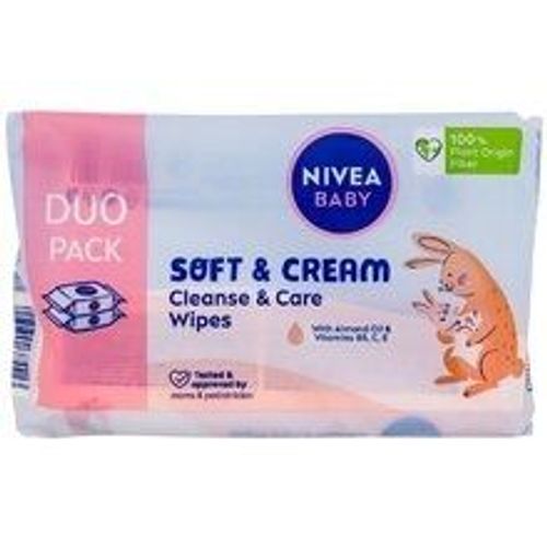 Nivea - Baby Soft & Cream Cleanse & Care Wipes - ¿Isticí A Pe¿Ující Vlh¿Ené Ubrousky 1.0ks 