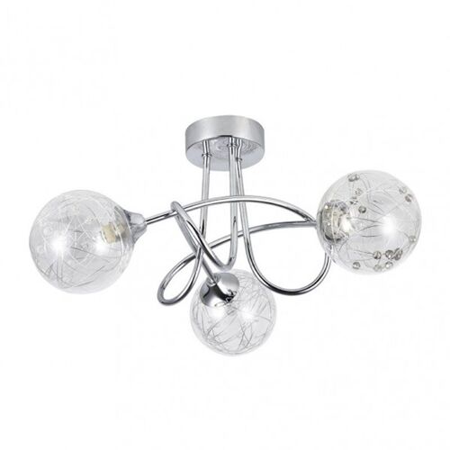 Fab 154153020 | Lampe Rio De Janeiro 3xg9 Chrome 21x37x37 Cm