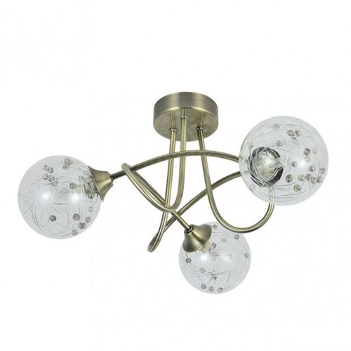 Fab 154153014 | Lampe Rio De Janeiro 3xg9 Cuir 21x37x37 Cm