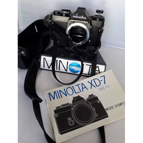 MINOLTA XD7 BOITIER NOIR