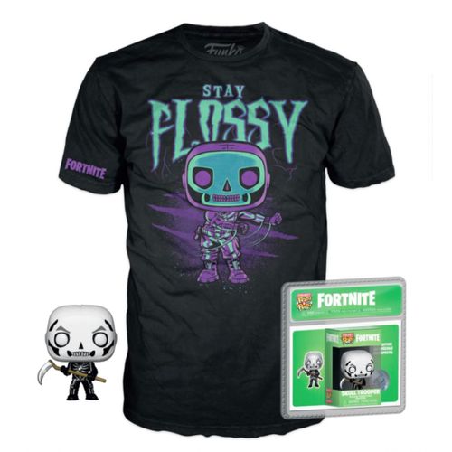 Fortnite - Boxed T-Shirt Pop + Pocket Pop - Skull Trooper (Xl)