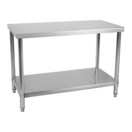 Table De Travail Inox Professionnel 120 X 60 Cm Capacité De 137 Kg Helloshop26 14_0003682