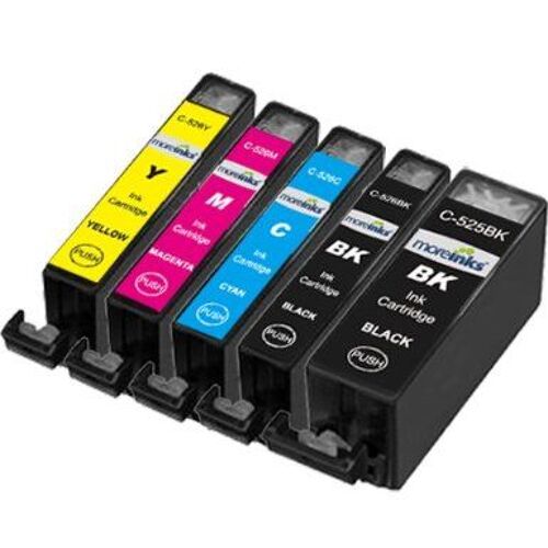 Lot de 5 cartouches compatibles Canon PGI525-CLI526 pour Canon Pixma ip4850, ix6550, MG5150, MG5250, MG 6150, MG8150, MX885
