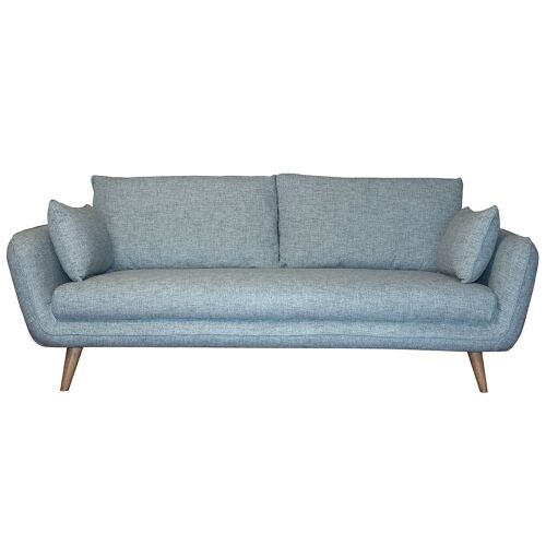 Canapé scandinave 3 places bleu glacier CREEP