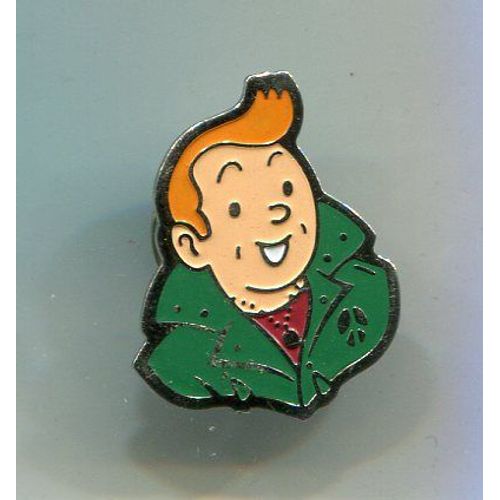 Pins Tintin Rocker Vert / Signé Hergé