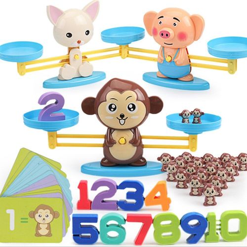 Jouet Éducatif Pour Enfants Pour Apprendre À Addition Et Soustraction Des Maths Jeu De Société Singe Chat Balance Des Nombres