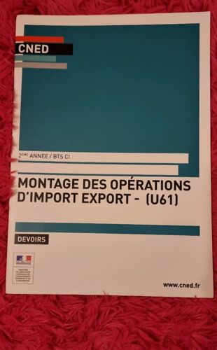 Bts Ci Montage Des Opérations D'import Export - (U61)