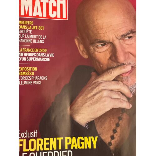 Paris Match 3857 Du 6-12 Avril 2023.Florent Pagny Le Guerrier. Meurtre Dans La Jet-Set. Enquête Sur La Mort De La Baronne Ullens. La France En Crise¿ 48h Dans Un Supermarché. Exposition Ramsès Ii. 