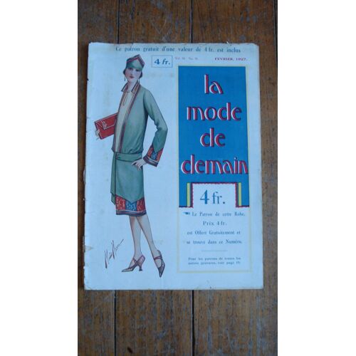 "La Mode De Demain" Revue De Mode N°10,Année 1927.