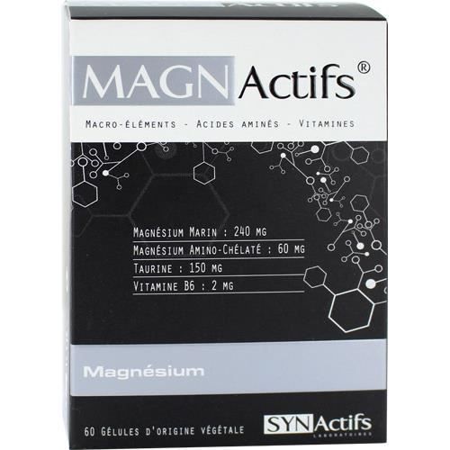 Synactifs Magnactifs Magnesium 60 Gélules 