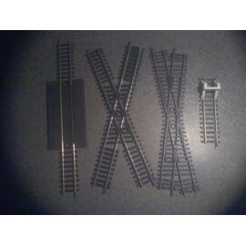 Lot De 8 Rails Courbes Jouef Vintage - Réf. 470 R 325 - Échelle HO - Années 70/80
