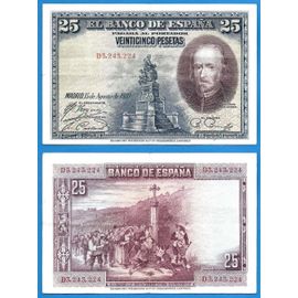 Espagne 25 Pesetas 1928 Billet Peseta Europe Calderon Spain