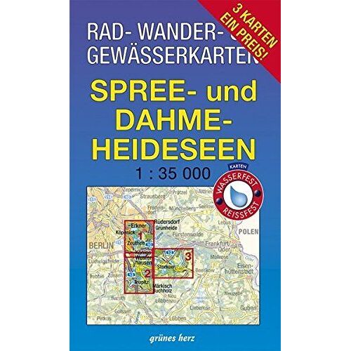 Rad-, Wander- Und Gewässerkarten-Set: Spree- Und Dahme-Heideseen