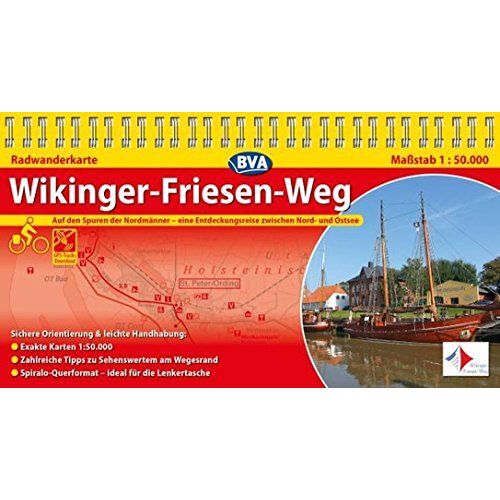 Bva Radwanderkarte Wikinger-Friesen-Weg 1 : 50.000