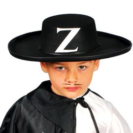 Chapeau Zorro Noir Enfant
