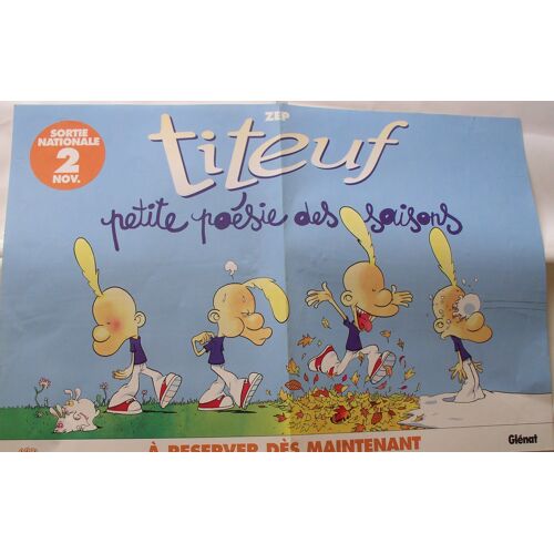 Affiche Titeuf . Zep   0.60 X 0.40 Cm