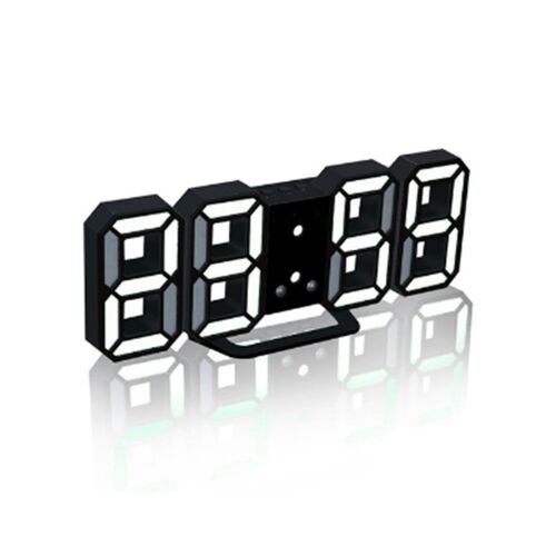 Horloge numérique 3D LED, Mode nuit scintillante, réglable, électronique, décoration de Table, salon
