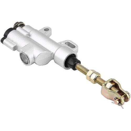 Maître-Cylindre Hydraulique Arrière De Moto Maître-Cylindre De Pompe De Frein Arrière (Argent)