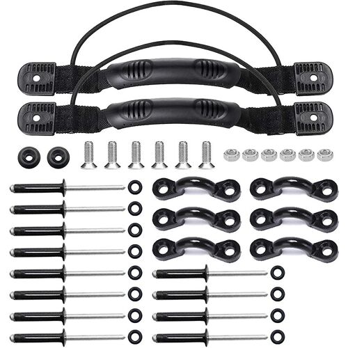 Kayak Carry Handle Long Hunchback Buckle With Rivets Canoe Side Mount Bungee Cord Carry Handle Boat Replacement Accessories
