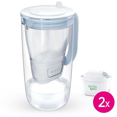 Carafe Filtrante En Verre Brita - 2 Cartouches Maxtra Pro All-In-1 Incluses