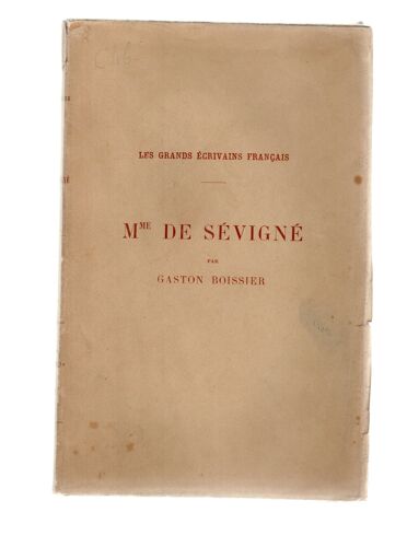Mme De Sévigné Par Gaston Boissier