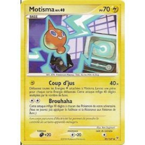 Carte Pokemon Motisma Niv.40 - Vainqueurs Supremes - 70 Pv 82/147