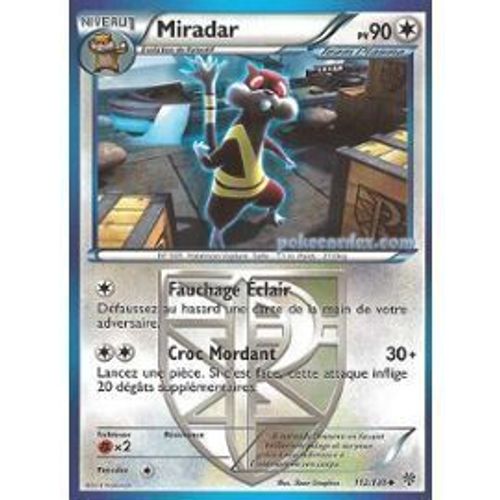 Carte Pokemon Miradar 112/135 - Pokemon Tempête Plasma