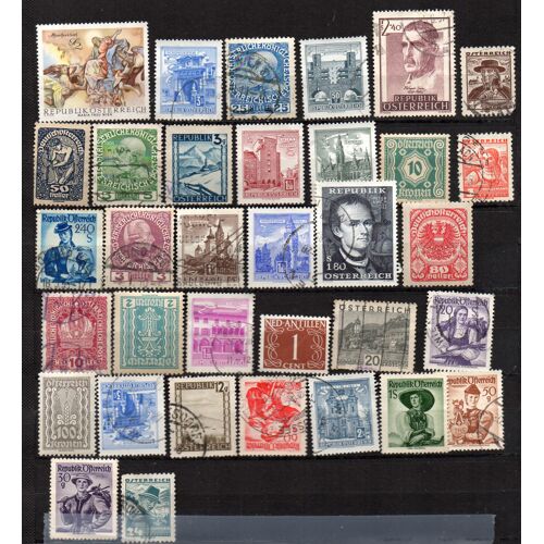 Autriche: Lot De 25 Timbres Différents.