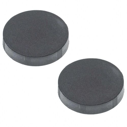 vhbw 2x Capuchons d'objectif pour oculaire de jumelles de 39mm - 2 pièces, noir, à emboîter
