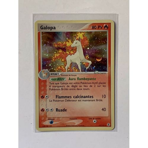Pokemon Galopa 13 / 112 Ex Rouge Feu Et Vert Feuille Holo